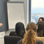 Los estudiantes pudieron dialogar con los socios