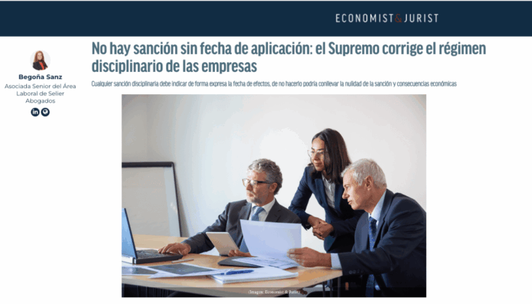 Begoña Sanz La falta de fecha invalida las sanciones disciplinarias