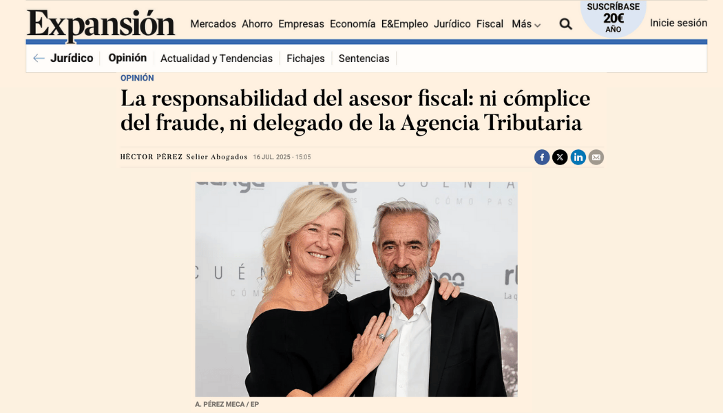 Responsabilidad del asesor fiscal
