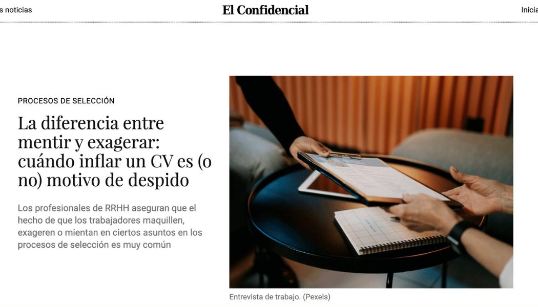 despido por mentir en el CV