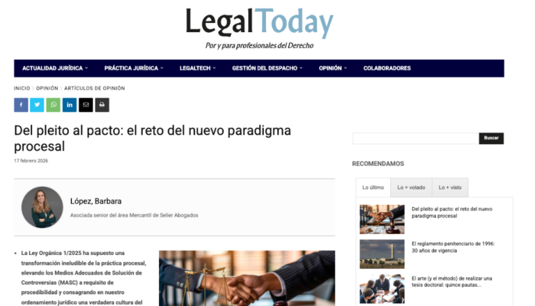 Del pleito al pacto